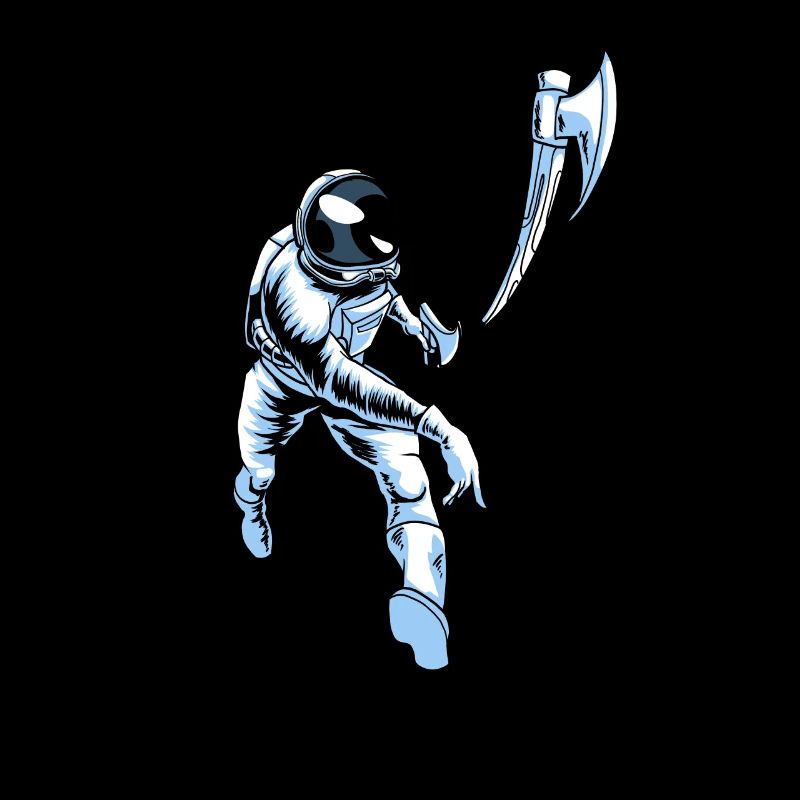 Astronaute lanceur de hache