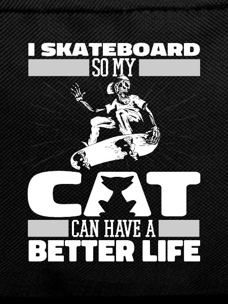 Skateboard Skater Cat