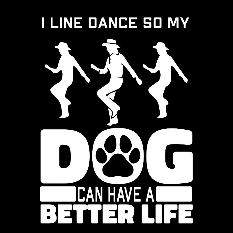 Chien de danse en ligne