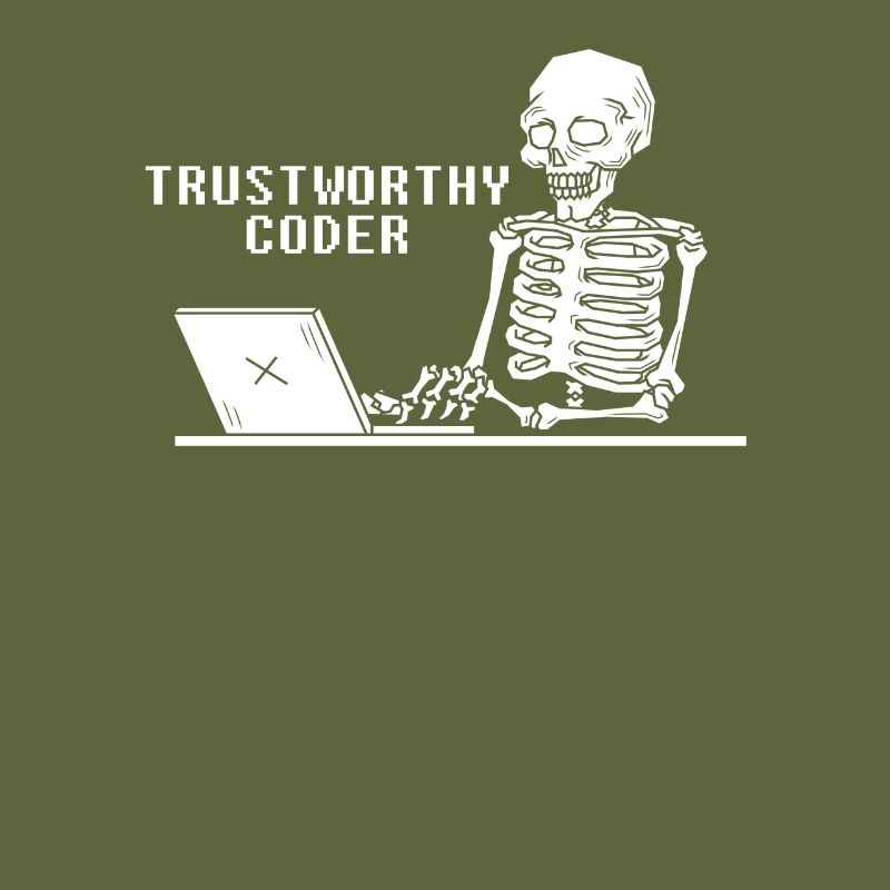 Développeur Coder Programmeur Squelette