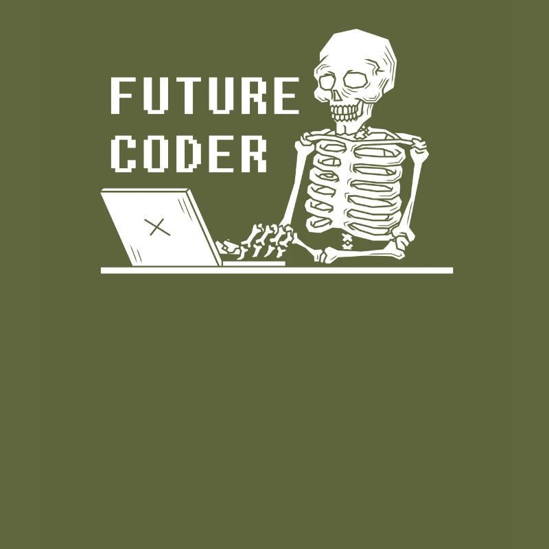 Développeur Coder Programmeur Squelette