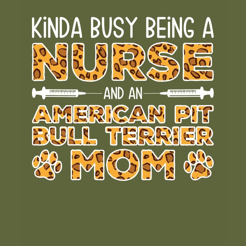 Krankenschwester-Hundemutter - Pitbull-Terrier