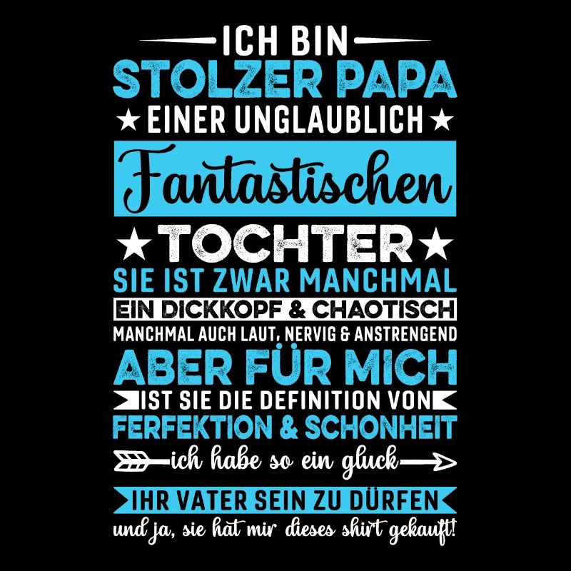 Ich Bin Stolzer Papa Vater Tochter Eltern