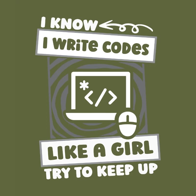 Développeur Coder Programmeur Girl