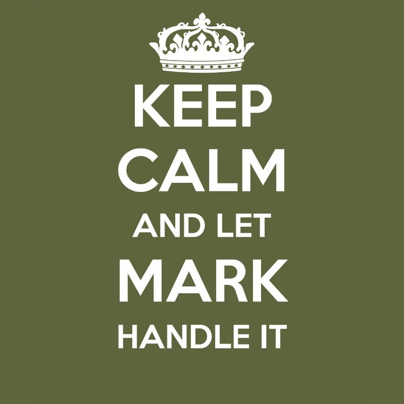 Keep Calm Handle It - Prénom Nom Funny Mark