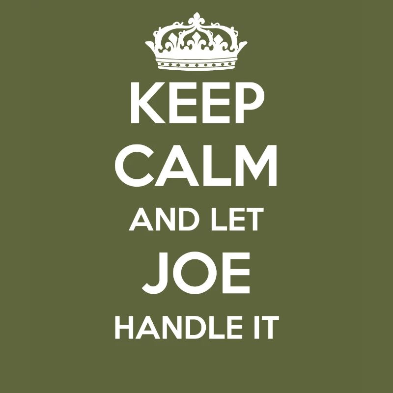 Keep Calm Handle It - Prénom Nom Funny Joe