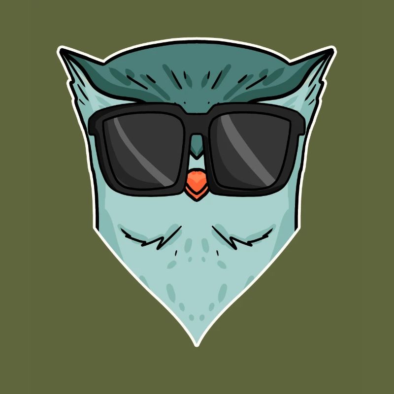Eule mit Sonnenbrille