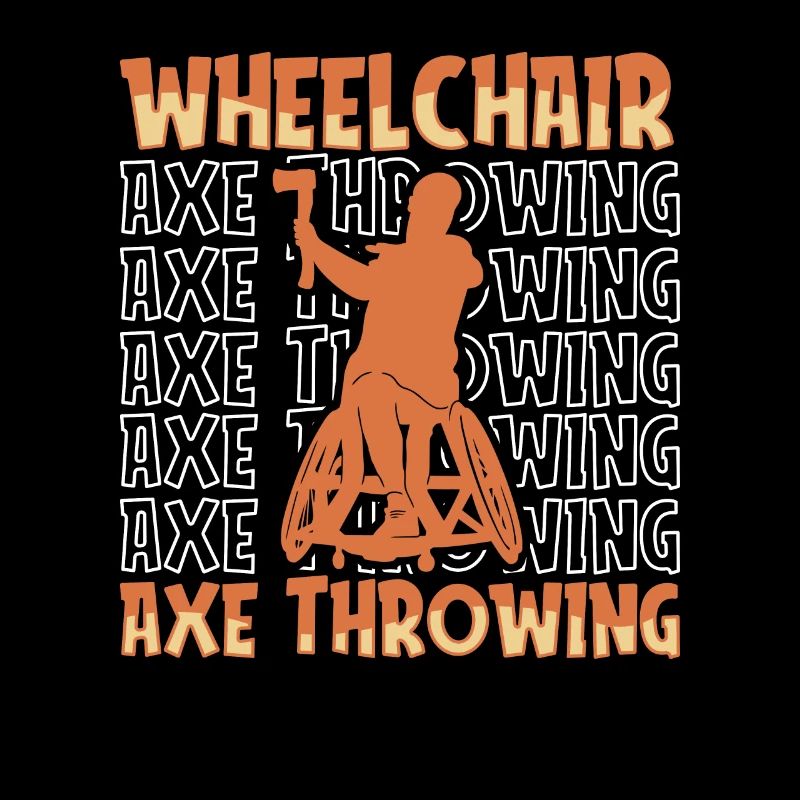 Axtwerfen Axtwerfer Rollstuhl