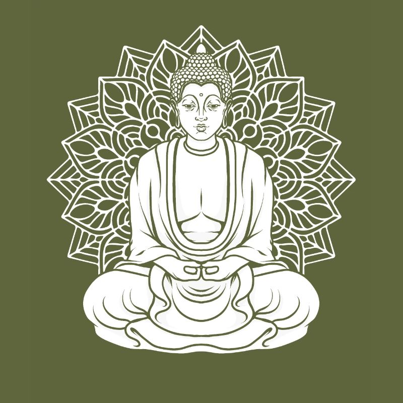 Bouddha Bouddhiste Feuille de Lotus