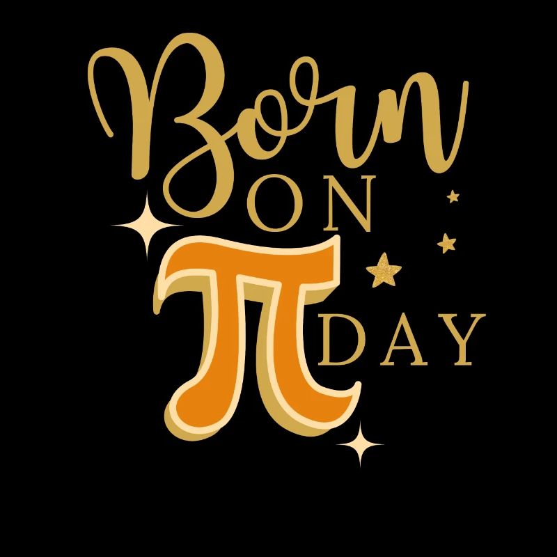 Né le jour de Pi 14 mars Anniversaire Pi Day Design