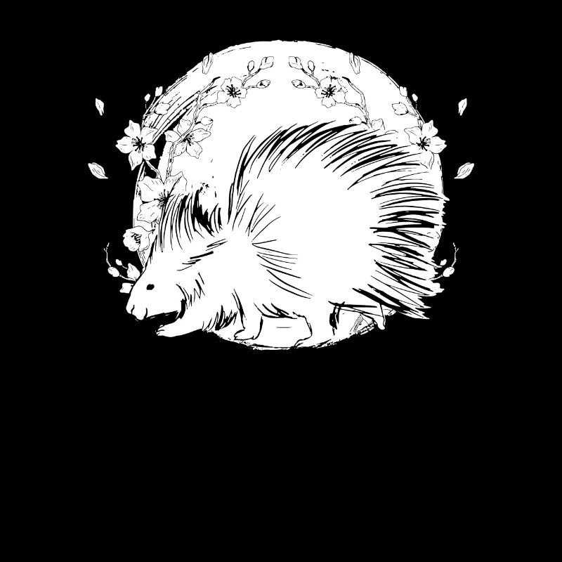 Stachelschwein Blumen
