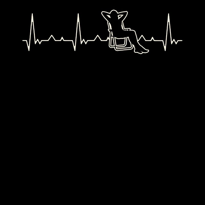 Chica para tomar el sol. Corazón. Amor. Ekg.