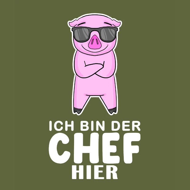 cooles Schwein Chef Spruch
