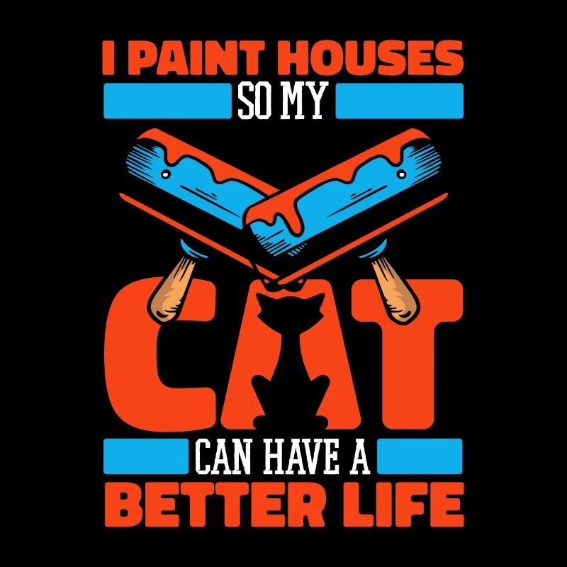 Peintre Vernisseur Chat