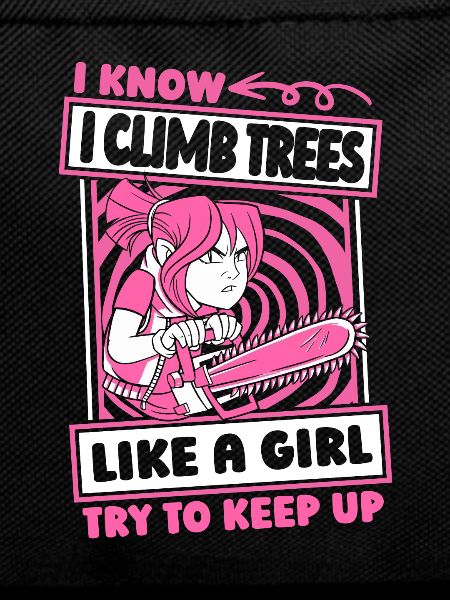 Baumpfleger Baumkletterer Arborist Mädchen