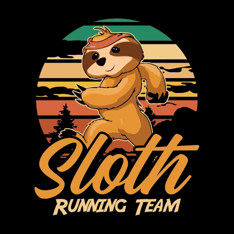 Sloth cute sloth running