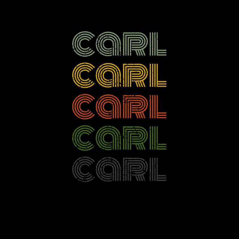 70s Retro Name Vintage Personalized Carl