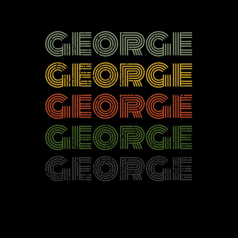 70s Retro Name Vintage Personalized George