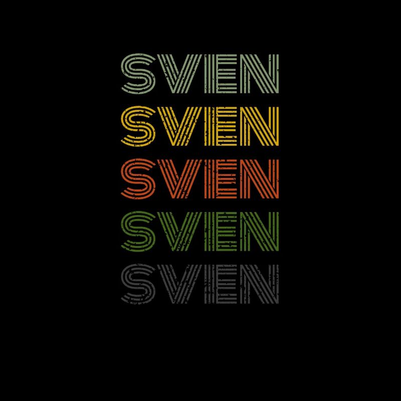 70s Retro Name Vintage Personalisieres Sven