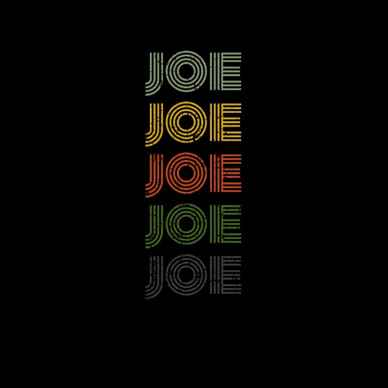 70s Retro Name Vintage Personalized Joe