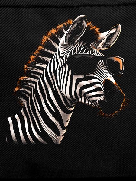 Zebra coole Sonnenbrille