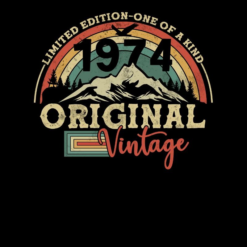 Geschenkidee 50. Geburtstag Vintage 1974