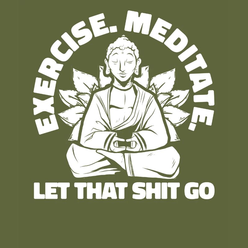 Bouddha bouddhiste Bouddha, lâchez la merde