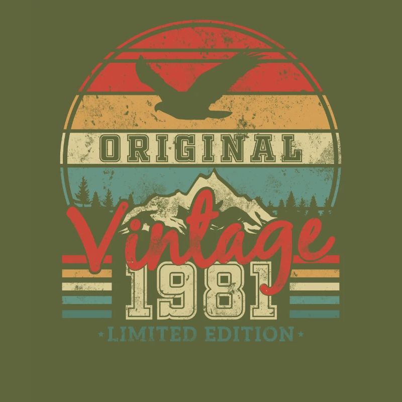 Original 1981 Birthday Retro