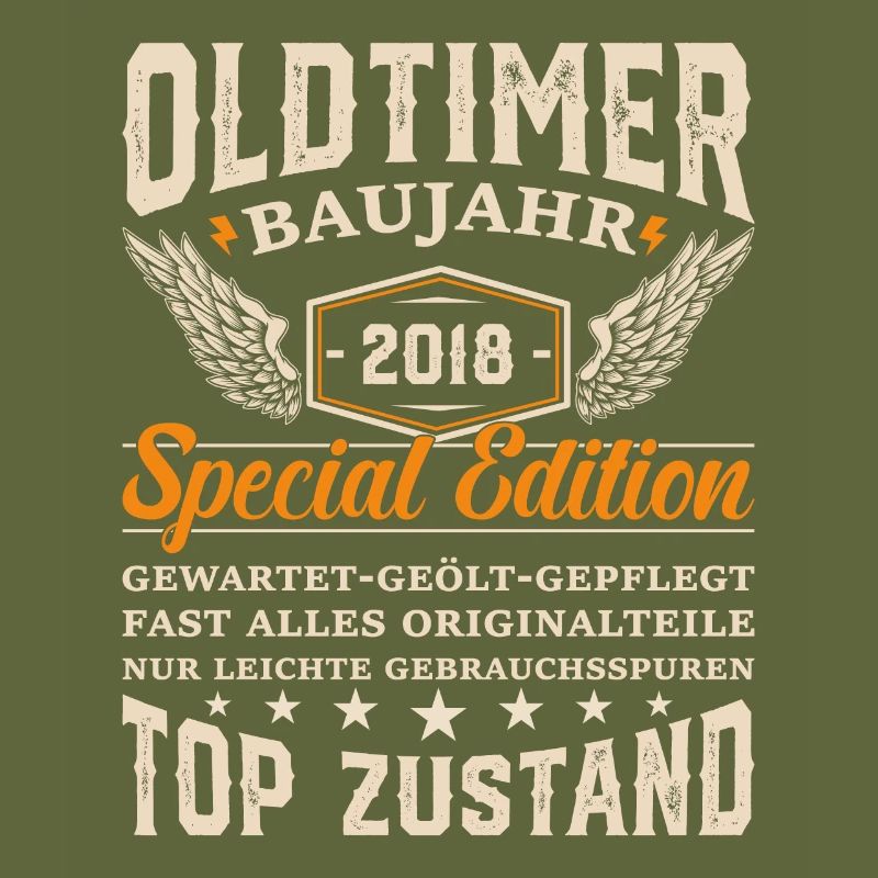 Retro Geschenk 2018er Oldtimer