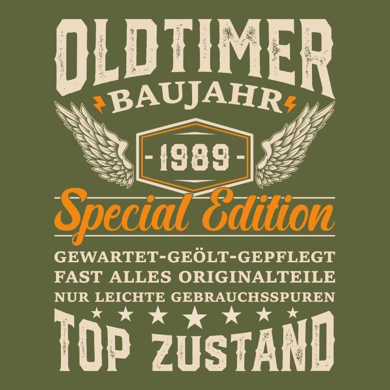 Vintage Geschenk '89er Auto