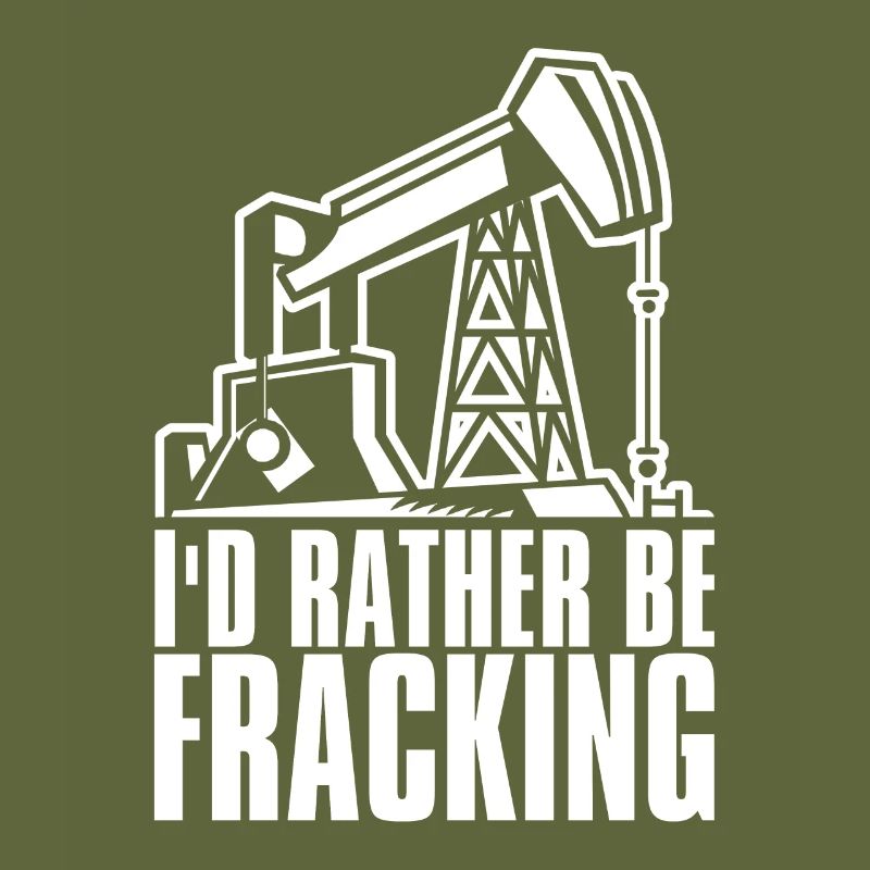 Ölfeld Bohrinsel Fracking