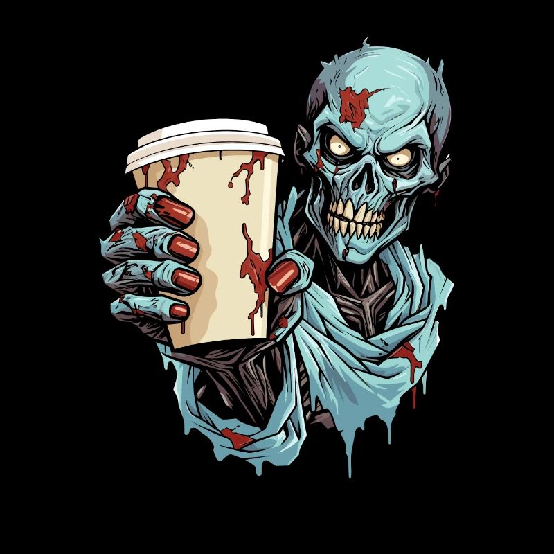 Kaffee Cafe Halloween Zombie