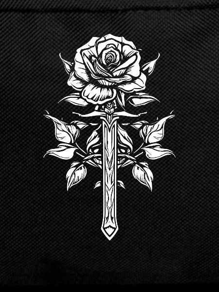 Rote Rose Goth Schwert