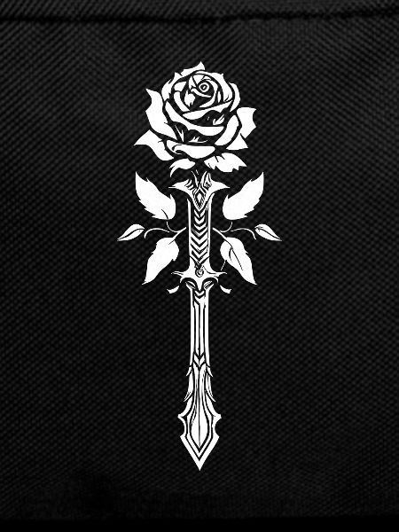 Red Rose Goth Sword