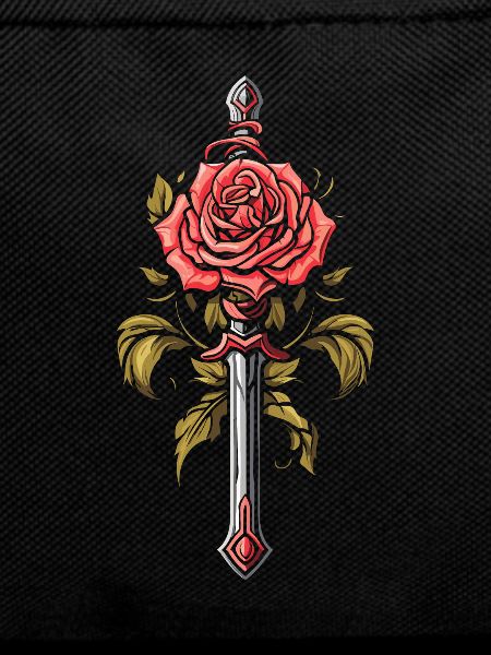 Red Rose Goth Sword