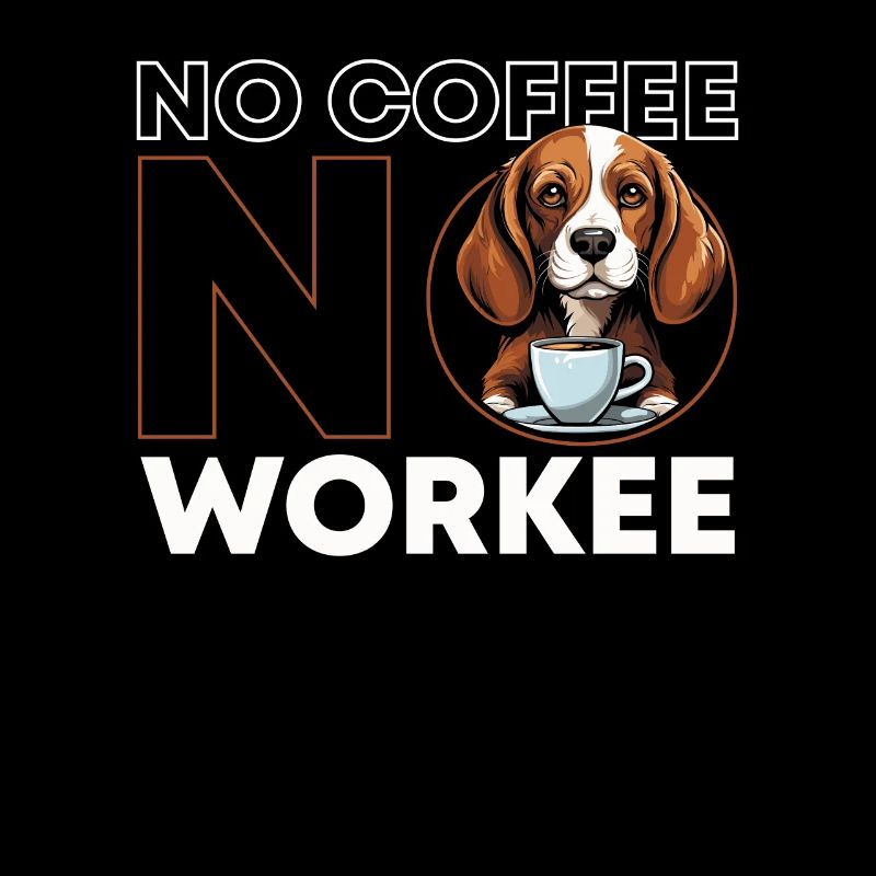 Café Café Beagle Chien Pas De Café Pas de Workee