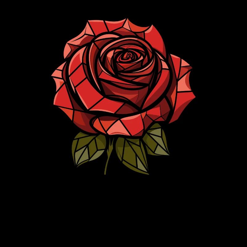 Rose rouge Goth