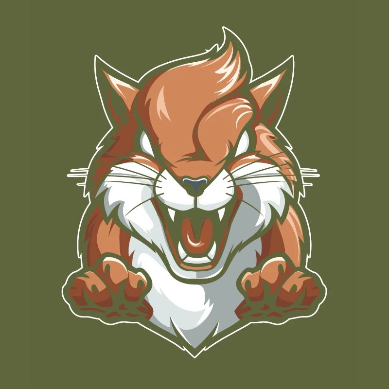 Eichhörnchen Wütend