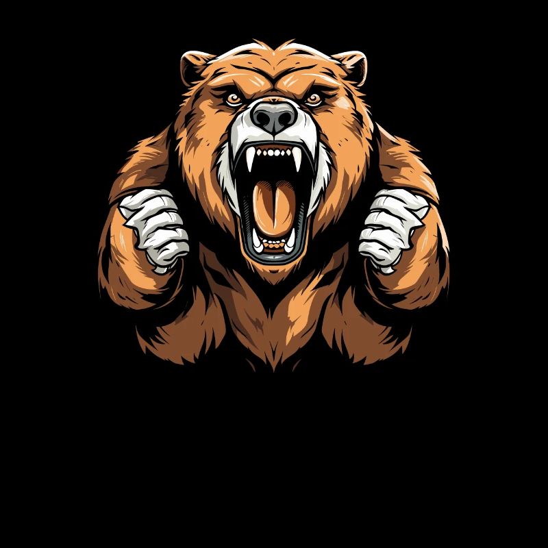 Bär Braunbär Wütend