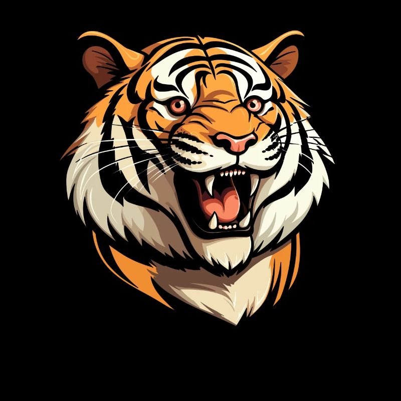 Tigre souriant
