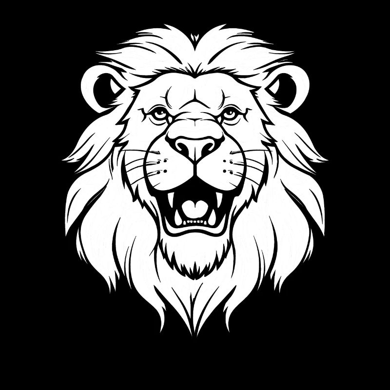 Lion souriant
