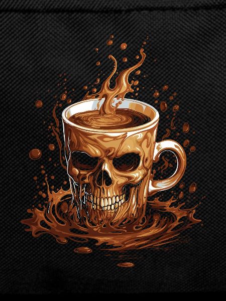 Coffee Cafe Skull