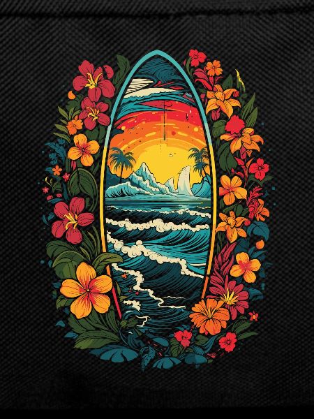 Surfer Surf Fleurs