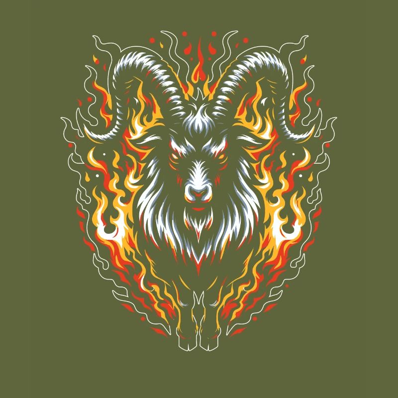 Aries Fire Geometric