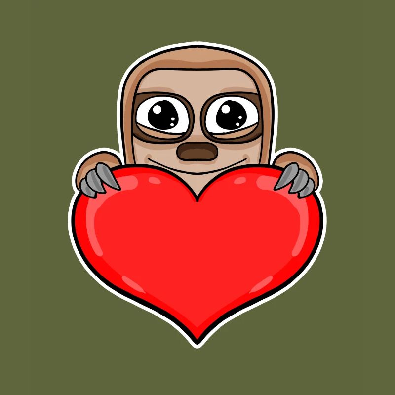 Sloth Heart Romantic