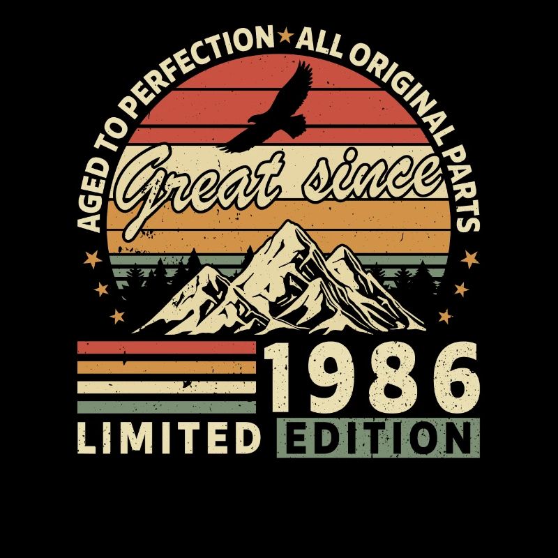 Vintage 1986 - Retro Birthday Gift