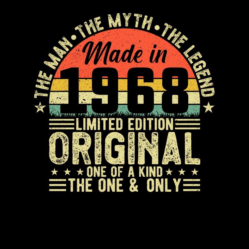 Vintage Legend 1968 - Retro Birthday Gift