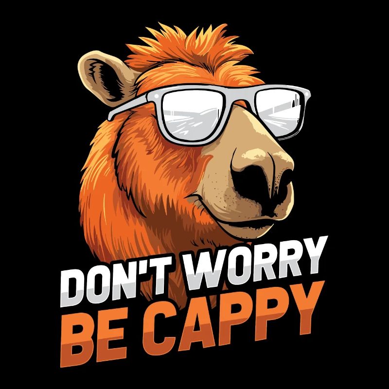 Capybara Capybara Don't Worry Be Cappy