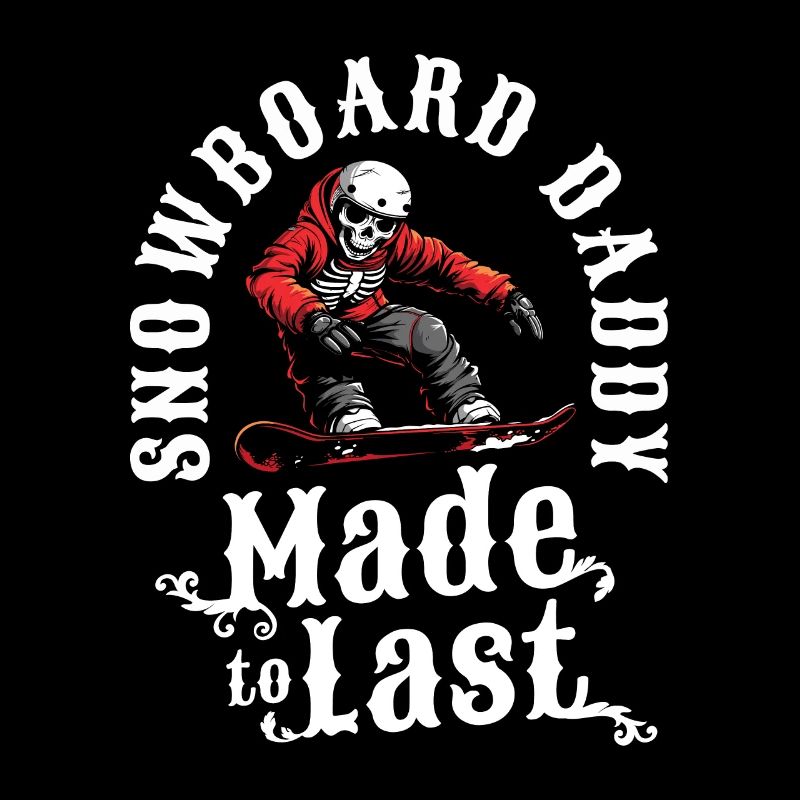 Snowboard Snowboarder Skeleton Fathers Day Dad
