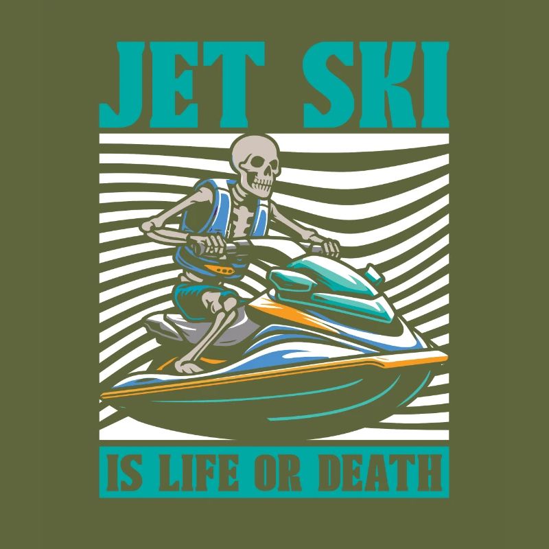 Jet Ski Skeleton